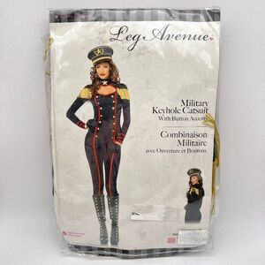 New Leg Avenue Military Keyhole Catsuit Costume - Size L